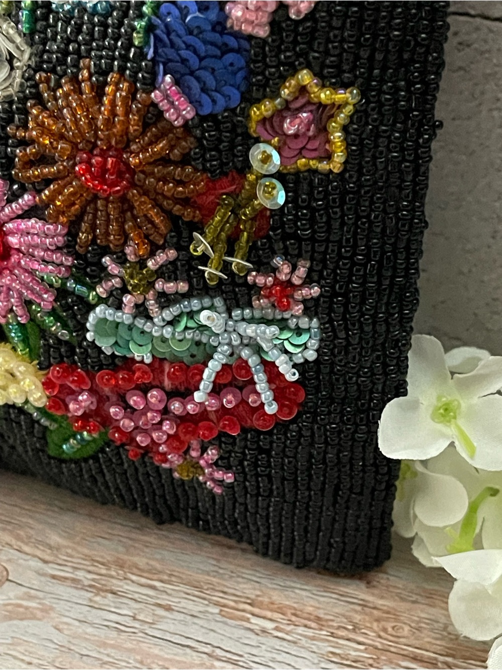 The Limited Vintage Handmade Beaded Floral Bag - Picture 5 of 16
